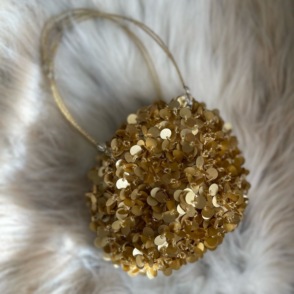 Small gold beaded bag